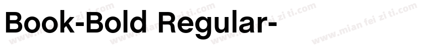 Book-Bold Regular字体转换